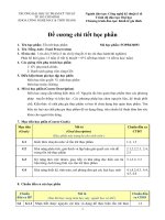 Đề cương chi tiết học phần Tồn trữ thực phẩm (Trường đại học sư phạm kĩ thuật TP.HCM) 