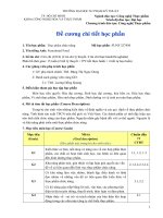 Đề cương chi tiết học phần Thực phẩm chức năng (Trường đại học sư phạm kĩ thuật TP.HCM)