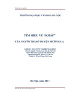 Tìm hiểu về Khắp của người Thái ở huyện Mường La tỉnh Sơn La