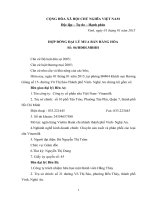 Pháp luật hợp đồng trong hoạt động kinh doanh thương mại  Hợp đồng mẫu Đại lý thương mại  HĐ ĐLTM 3