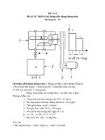 đồ án Đề số 14: Thiết kế hệ thống dẫn động thùng trộnPhương án : 19