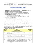 Đề cương chi tiết học phần Quy hoạch tối ưu hoá thực nghiệm (Trường đại học sư phạm kĩ thuật TP.HCM) 