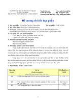 Đề cương chi tiết học phần Thí nghiệm hoá sinh thực phẩm (Trường đại học sư phạm kĩ thuật TP.HCM) 