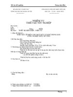 THIẾT kế cấp điện CHO NHÀ máy cơ KHÍ TRONG KHU CÔNG NGHIỆP mới cấp TỈNH 