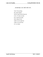 MỘT số GIẢI PHÁP NÂNG CAO HIỆU QUẢ sử DỤNG vốn lưu ĐỘNG  tại CÔNG TY TNHH THIẾT bị HT VIỆT NAM 