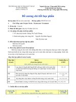 Đề cương chi tiết môn học Đồ án xử lý nước thải (Trường đại học sư phạm kĩ thuật TP.HCM)