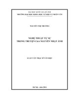 Nghệ thuật tự sự trong truyện của Nguyễn Nhật Ánh