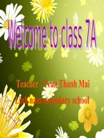 Dạy học theo chủ đề tích hợp môn tiếng anh english 7 unit 16 people and places b1 2 pamous