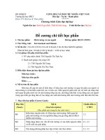 Đề cương chi tiết môn học Môi trường và con người (Trường đại học sư phạm kĩ thuật TP.HCM) 