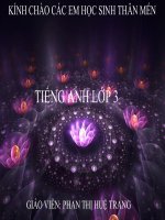 giáo án điện tử unit 2 lớp 3