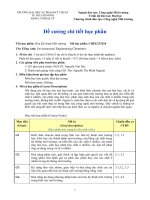 Đề cương chi tiết môn học Hoá kĩ thuật môi trường (Trường đại học sư phạm kĩ thuật TP.HCM)