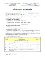 Đề cương chi tiết môn học Thực hành xử lý nước cấp (Trường đại học sư phạm kĩ thuật TP.HCM)