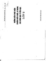 hướng dẫn thực hiện chuan kien thuc ky nang các môn học ở tiểu học  lop 2