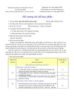 Đề cương chi tiết môn học Quá trình thiết bị môi trường (Trường đại học sư phạm kĩ thuật TP.HCM)