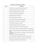 Business terms for students