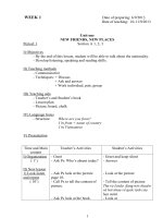 TRỌN BỘ GIÁO ÁN TIẾNG ANH LỚP 5 BOOK 3