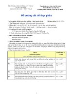 Đề cương chi tiết môn học Kiến trúc công nghiệp và an toàn đô thị (Trường đại học sư phạm kĩ thuật TP.HCM)