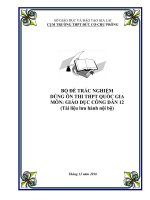 bo de trac nghiem on thi thpt quoc gia mon giao duc cong dan lop 12