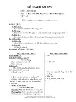 GIÁO ÁN MỸ THUẬT LỚP 1 TUẦN 3 CHUẨN