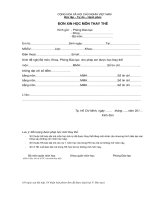 Đơn xin thay thế môn học (Trường đại học sư phạm kĩ thuật TP.HCM)