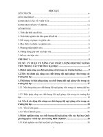 Nâng cao chất lượng đội ngũ giảng viên trường đại học tài chính – quản trị kinh doanh 