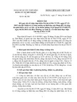 Báo cáo kết quả tổ chức thực hiện chỉ thị số 50 ngày 07 12 2015