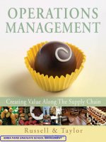 Operations management 7e creating value along the supply chain russell taylor Part 1