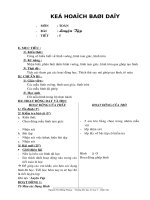 GIÁO ÁN TOÁN LỚP 1 TUẦN 2 HAY