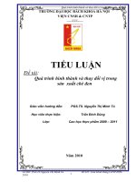 Quá trình hình thành và thay đổi vị trong chè đen