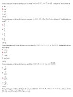 Trắc nghiệm Hình giải tích trong không gian lớp 12 mức độ thông hiểu