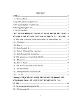 Bảo tồn nghệ thuật hát Dô trong đời sống văn hóa cộng đồng tại xã Liệp Tuyết, huyện Quốc Oai – Hà Nội