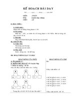 BÀI LUYỆN TẬP CHUNG TOÁN LỚP 1 TIẾT 23