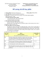 Đề cương chi tiết học phần Thực tập cơ khí nâng cao 1 (Trường đại học sư phạm kĩ thuật TP.HCM)