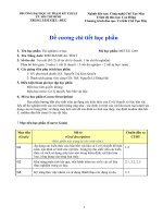 Đề cương chi tiết học phần Thí nghiệm cơ học (Trường đại học sư phạm kĩ thuật TP.HCM)