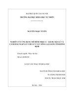 Nghiên cứu ứng dụng mô hình Mike 11 – GIS dự báo lũ và cảnh báo ngập lụt cho lưu vực sông Lại Giang tỉnh Bình Định