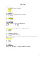 Đáp án thi học kì môn Hoá đại cương B đề 2 (Trường đại học sư phạm kĩ thuật TP.HCM)