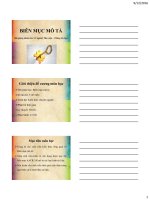 Bài giảng: Biên mục mô tả  bài 1(dành cho sinh viên và cán bộ chuyên ngành Thư viện)