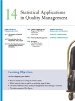 business statistic a first course 6e international edition pearson chapter 14 statistical applications an quality management 