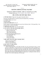 Đề cương chi tiết học phần Nhập môn công nghệ kĩ thuật điện, điện tử (Trường đại học sư phạm kĩ thuật TP.HCM)