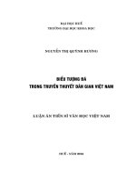 Biểu tượng đá trong truyền thuyết dân gian Việt Nam (LA tiến sĩ)