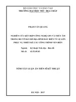 Nghiên cứu kết hợp công nghệ GPS và thủy âm trong đo vẽ bản đồ địa hình đáy biển tỷ lệ lớn phục vụ thiết kế các công trình ven biển (TT) 
