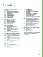 Business statistic a first course 6e international edition pearson appendices and  test solutions and answers 