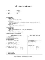 GIÁO ÁN TOÁN LỚP 1 TUẦN 4 TIẾT 16