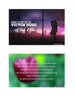 câu nói hay của victor hugo về tình yêu