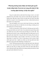 TÀI LIỆU THAM KHẢO   PHƯƠNG HƯỚNG HOÀN THIỆN mô HÌNH GIẢI QUYẾT TRANH CHẤP KINH tế TẠI TÒA án TRONG nền KINH tế THỊ TRƯỜNG ĐỊNH HƯỚNG XÃ hội CHỦ NGHĨA