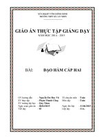 Giáo án thực tập Sư Phạm Toán (Gồm 8 giáo án chất lượng)  Sở GDDT Bình Định