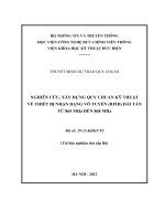 Nghiên Cứu, Xây Dựng Quy Chuẩn Kỹ Thuật Về Thiết Bị Nhận Dạng Vô Tuyến (RFID) Dải Tần Từ 865 MHz Đến 868 MHz