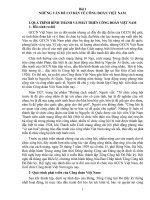 Những Vấn Đề Cơ Bản Về Công Đoàn Việt Nam