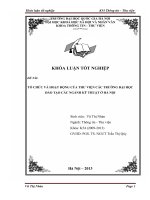 Tổ Chức Và Hoạt Động Của Thư Viện Các Trường Đại Học Đào Tạo Các Ngành Kỹ Thuật Ở Hà Nội