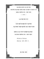 Xây Dựng Bộ Sưu Tập Số Tại Thư Viện Quốc Gia Việt Nam